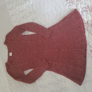 Crazy 8 girls long sleeves sweater dress red wine size S (5/6)